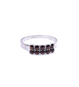 Jan Kos Jewellery Stříbrný prsten granát  32106986