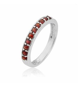 Jan Kos jewellery Stříbrný prsten s granátem 32108074