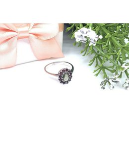 Jan Kos jewellery Stříbrný prsten s vltavínem 32108588