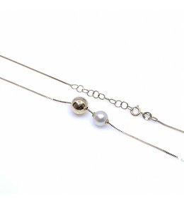 Diante Zlatý řetízek s přívěskem perla 59638160