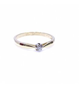 Diante Zlatý prsten s briliantem 83000492