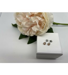 Jan Kos jewellery Náušnice z oceli s perlou MHT-2159/SP00
