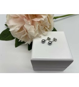Jan Kos jewellery Náušnice z oceli s perlou MHT-2162/SP00