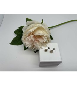 Jan Kos jewellery Náušnice z oceli s perlou MHT-2163/SP00