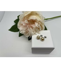 Jan Kos jewellery Náušnice z oceli s perlou MHT-2165/SP00